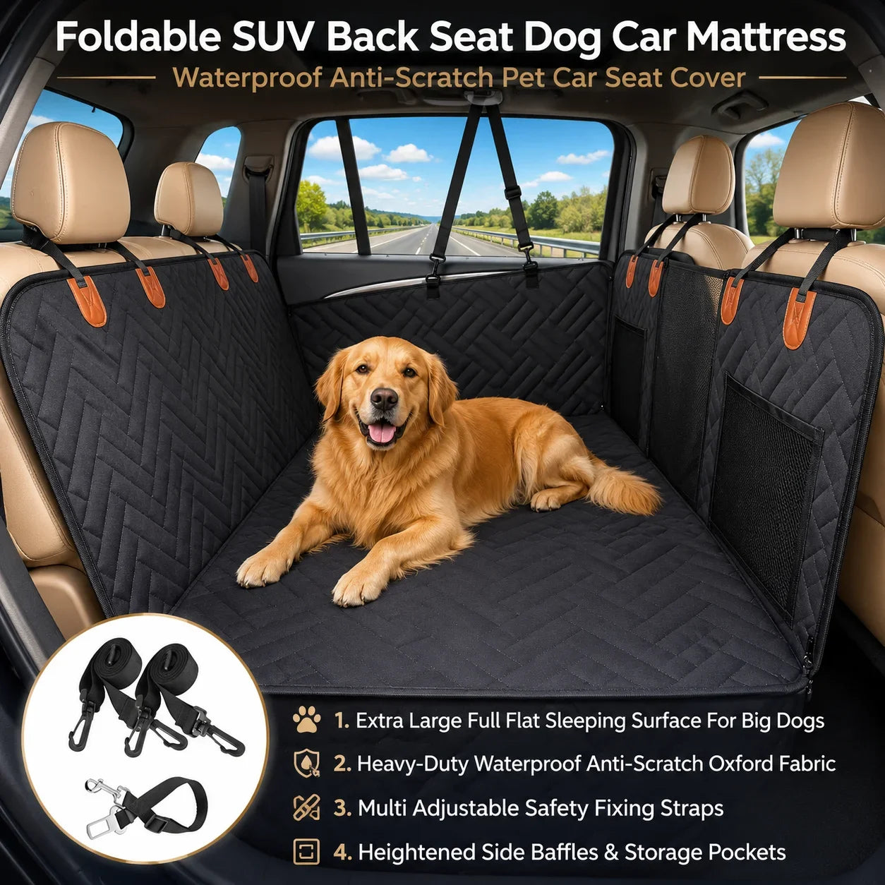 NorasPet Hard Bottom Dog Seat Cover™