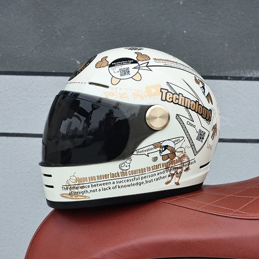 BF-905 Pro Motorcycle Helmet DOT Certification Retro Full Face